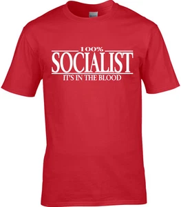 Politik Herren T-Shirt Sozialist Sozialismus Corbyn Abstimmung 2017 UK Wahl Arbeit - Bild 1 von 1