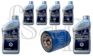Genuine Acura oil change kit 6 quarts Full Synthetic ACURA engine oil 5w20 - Picture 1 of 4