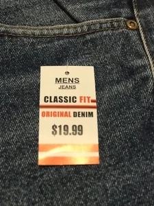 ECHTE HERRENJEANS CLASSIC FIT ORIGINAL DENIM BLAU 38 X 32 HERGESTELLT IN DEN USA NEU - Bild 1 von 11