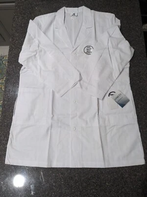 Meta Mens 41" 65% Polyester 35% Cotton Long Labcoat - 1963-011-52 Size 52 - Image 1 of 4