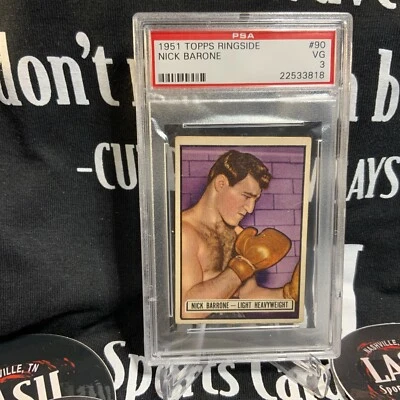 1951 Topps Ringside Boxing #90 Nick Barone PSA 3 Nicely Centered - Image 1 of 2
