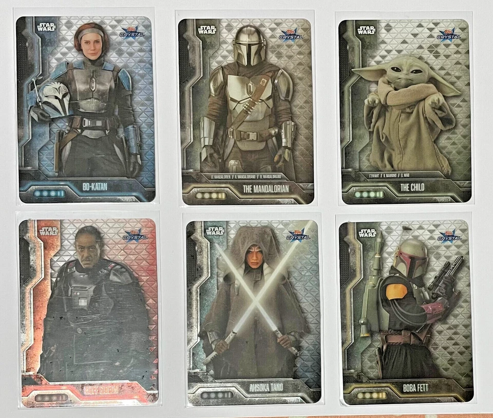 2021 TOPPS STAR WARS THE MANDALORIAN CRYSTAL CARDS CR1 TO CR6 YOU CHOOSE - Imagen 1 de 1