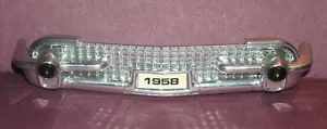 1/18 Scale 1958 Cadillac Eldorado Front Bumper & Grill 4.5" Road Signature Part - Picture 1 of 5