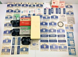 Riesiges Set 3 Zuschauer Sawyer's View-Master Koffer 54 Rollen Reise Städte Sehenswürdigkeiten - Bild 1 von 11