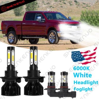Faro LED alto/bajo bombilla antiniebla WG para Ford F250 F350 Super Duty 2005-19 Foto 1 de 4