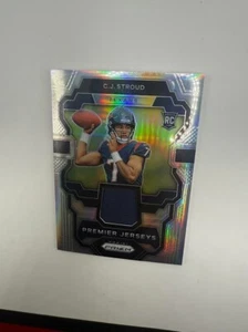 2023 Panini Prizm CJ Stroud RC Silver Refractor Premier Jerseys Patch Rookie SP  - Picture 1 of 2