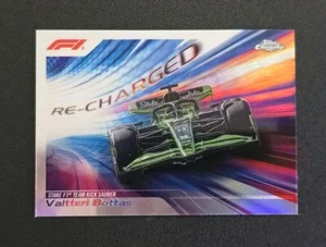 2024 Topps Chrome Formula 1 F1 RECH-13 VALTTERI BOTTAS Re-Charged Insert - Bild 1 von 2