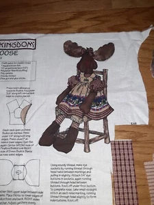Panel de coser muñeca Christmas Minnie Moose 26" tela artesanal Daisy Kingdom - Imagen 1 de 2