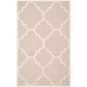 Safavieh Handmade Moroccan Cambridge Light Pink/ Ivory Wool Rug (2' x 3') - Picture 1 of 3