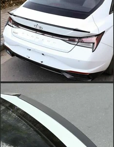 Rear Trunk Spoiler Wing For 2021-2023 HYUNDAI ELANTRA Glossy Black Painted ABS - Picture 1 of 4
