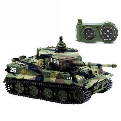 1:72 Radio Remote Control Mini Rc German Tiger I Panzer Tank with Sound Toy Gift - Image 1 of 4