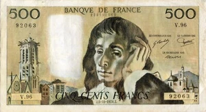 500 Francs PASCAL 1978 TB - Picture 1 of 2