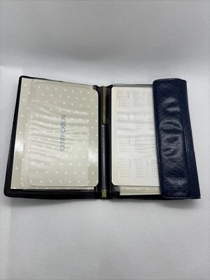 Vintage Mini Address Book Red Leather Unused Notes Planner - Image 1 of 4