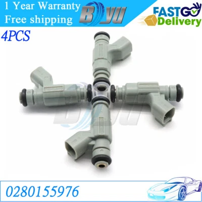 Juego de 4 inyectores de combustible para Chrysler PT Cruiser 2001-2003 2,4 L L4 gasolina 0280155976 Foto 1 de 4