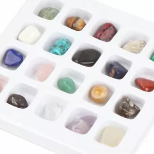 Set of 20 Healing Crystal Natural Gemstone Reiki Chakra Collection Stone Kit USA - Picture 1 of 12