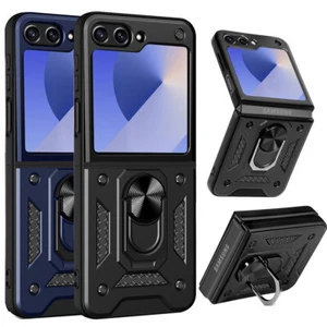 For Samsung Galaxy Z Flip 6 5 Case with Ring Stand Shockproof Heavy Duty Cover - Picture 1 of 38