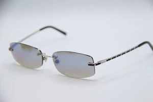 CHANEL CH 2073 C. 124 SILVER BLACK AUTHENTIC DESIGNER FRAMES SUNGLASSES 53-16 - Picture 1 of 4