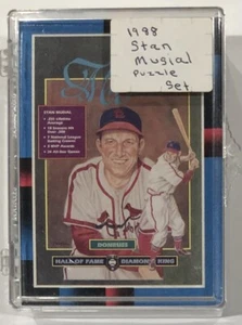1988 Donruss Stan Musial 63 Piece Puzzle Card Set Excellent 21 Unpunched Cards - Picture 1 of 1
