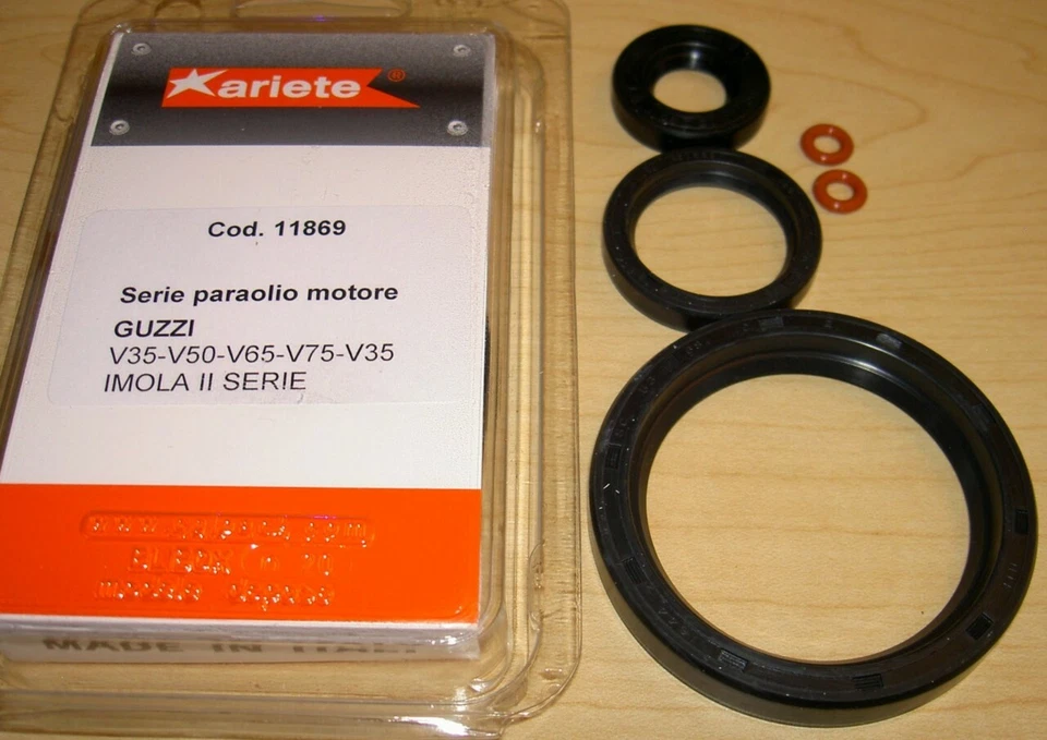 1982-on Moto Guzzi V35 V50 Series II V65 V75 engine seal kit Made in Italy 11869 - Imagem 1 de 1