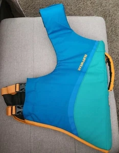 Ruffwear Float Coat Dog Life Jacket Aurora Teal Medium Buoyant Reflective NWOT - Picture 1 of 5