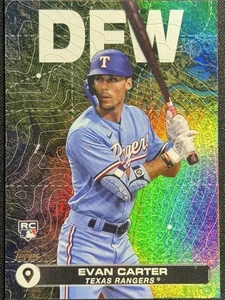 Evan Carter RC - 2024 Topps City to City Insert DFW Rookie #CTC-16 Texas Rangers - Picture 1 of 3