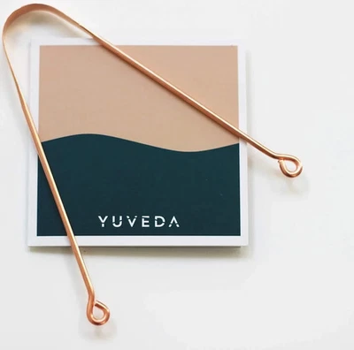 Ayurvedischer Zungenreiniger aus Kupfer | gegen Mundgeruch | fördert Mundhygiene - Bild 1 von 4