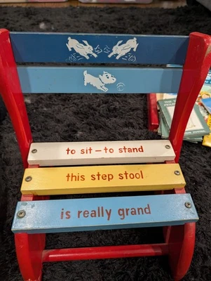 Silla infantil vintage mediados siglo taburete plegable time out silla años 50 Foto 1 de 2