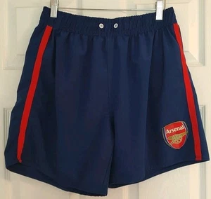 Herren Arsenal Auswärts Fußball Shorts blau/rot - Größe 32 - Bild 1 von 9