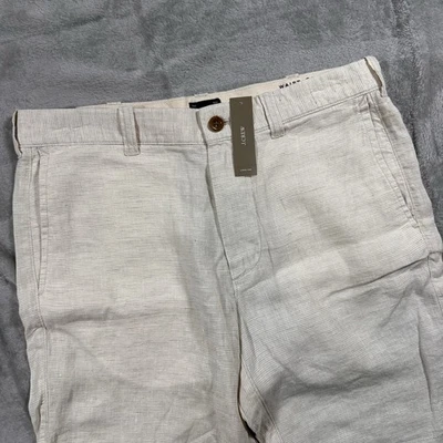 J Crew Shorts Men’s 31 Linen Beige Chino Preppy Casual 9” Inseam NEW - Image 1 of 4