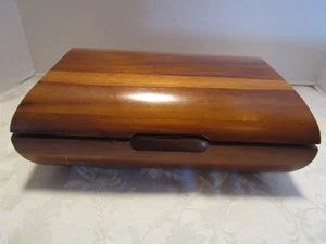 Vintage MCM Sculptural Teak Jewelry Box Scandinavian Danish style 11.5"W 1960’s - Picture 1 of 12