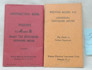 Anleitungshefte Weston Master II 775 + 650 Universal Belichtungsmesser - Bild 1 von 5