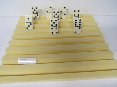 Nuevo Juego de 2 Bastidores de Plástico para Dominó o Tren Mexicano Envío Gratis Foto 1 de 3