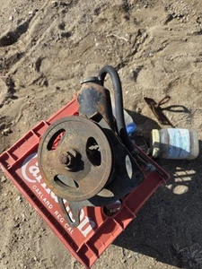 1965-66 Pontiac GTO Lemans Power Steering Pump Pulley & Bracket Pulley 389 - Picture 1 of 6