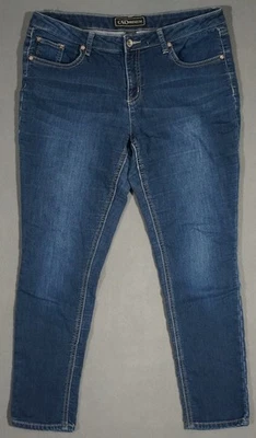 WF11433 GREAT **CATO** JEANS AZULES PREMIUM CONTEMPORÁNEOS AJUSTADOS PARA MUJER talla 14 P Foto 1 de 4