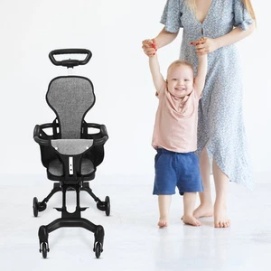 Baby Toddler Stroller 4 Wheels Adjust Height Foldable Pushchair Lightweight UK - Picture 1 of 24