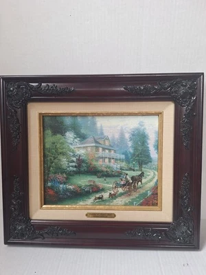 Thomas Kinkade lienzo enmarcado SUNDAY AT APPLE HILL (reproducción) 1999 Foto 1 de 4
