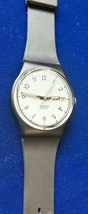 RARE Swatch Calendar Day Date Swiss Watch Ladies Women’s 5755 Vintage 1986 Case - Picture 1 of 7