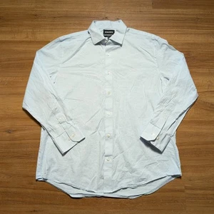 Bonobos Hemd mit Knopfleiste Herren 17/34 hellblau geometrisch Standard Fit - Bild 1 von 9