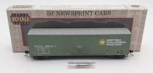 Proto 1000 20808 Scala HO British Columbia Railway 50' Boxcar #4634 LN/Box - Foto 1 di 4
