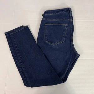 Pantalones de mezclilla azules para mujer talla 33 X 27 ajustados cintura regular hasta el tobillo - Imagen 1 de 9