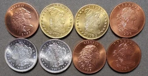 8 tarjetas de tienda de distribuidor de monedas Patrick Mint de Tom Reynolds de Omaha, Nebraska y SG - Imagen 1 de 2