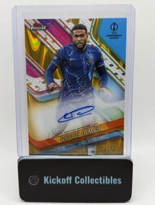 2024-25 Topps Finest UEFA Club Competitions - Autógrafos Reece James #BA-RJ Oro - Imagen 1 de 2