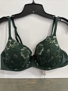 Victoria's Secret Deepest Green 38C Body By Victoria Perfect Shape Lace Bra - Picture 1 of 15