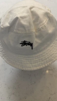 Stussy White Bucket Hat — New with Tag. L/XL - Image 1 of 4
