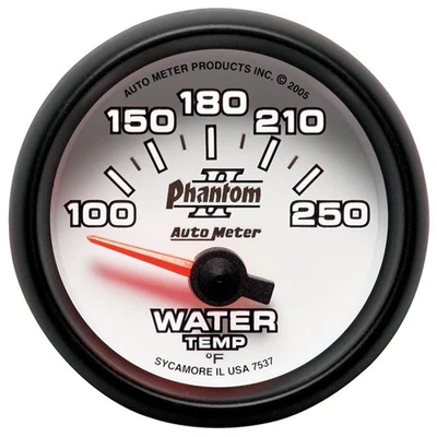 Autometer Phantom II 52.4mm SSE 100-250 Deg F Water Temperature Gauge - Image 1 of 2
