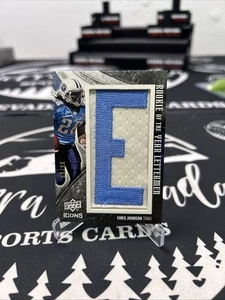 2008 Upper Deck Icons Rookie of the Year Lettermen Chris Johnson Patch /99 - Picture 1 of 2