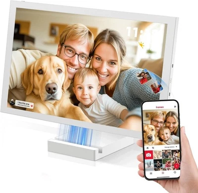 10.1 Wireless Digital Photo 10.1 Frame 64GB Auto-Rotate Touch Screen 5000mAh - Image 1 of 4