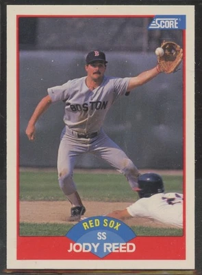 1989 Score #486 Jody Reed Boston Red Sox - Image 1 of 2