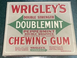 Vintage Wrigley's Doublemint Chewing Gum box - Picture 1 of 9