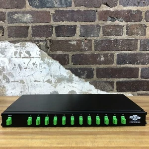 Multicom PLC Fiber Optic Splitter 1 x 12 1U Rack Mount FOSPLG-RM-PLC-1 (NEW) - Afbeelding 1 van 8